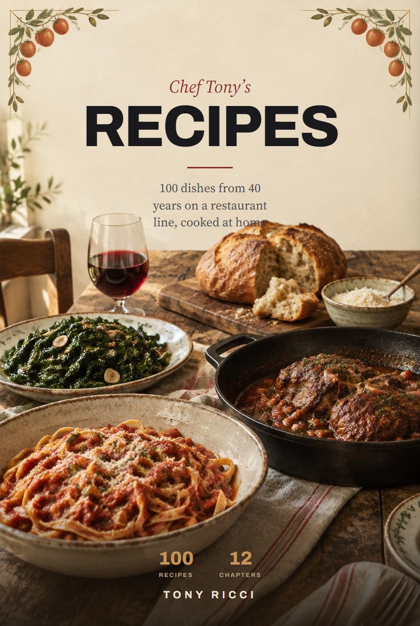 Chef Tony&rsquo;s Recipes, book cover