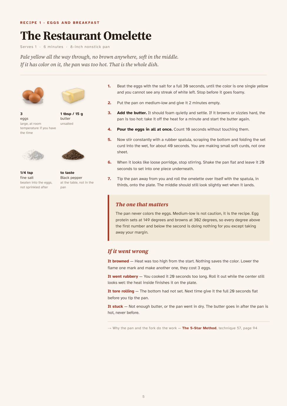 A recipe page from Chef Tony&rsquo;s Recipes